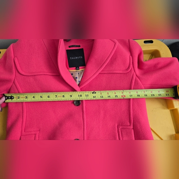 Talbots Women's Vibrant Pink Blazer-Size 4 -80%wool - Picture 4 of 7